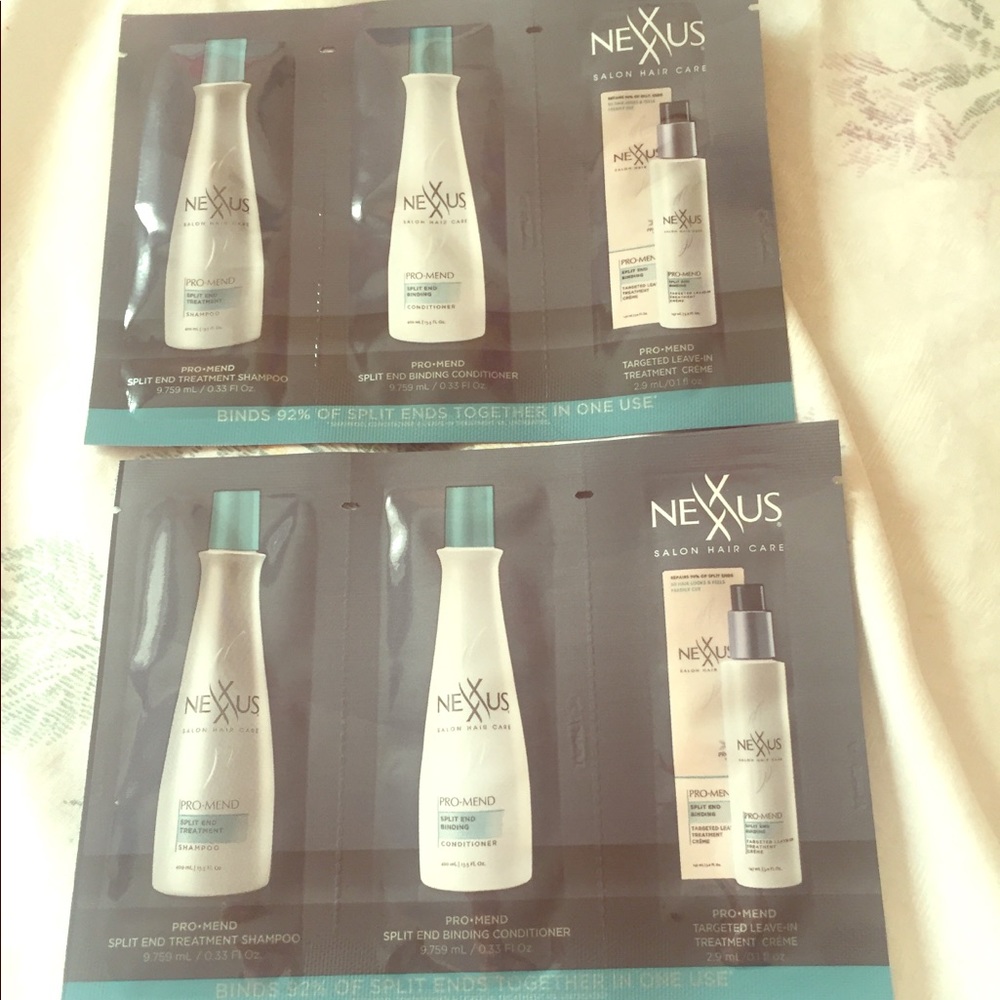 Nexus shampoo conditioner treatment creme samples